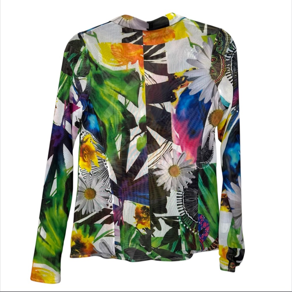 Desigual x Christian Lacroix Floral Colorful Lightweight Blazer Jacket - Picture 2 of 3